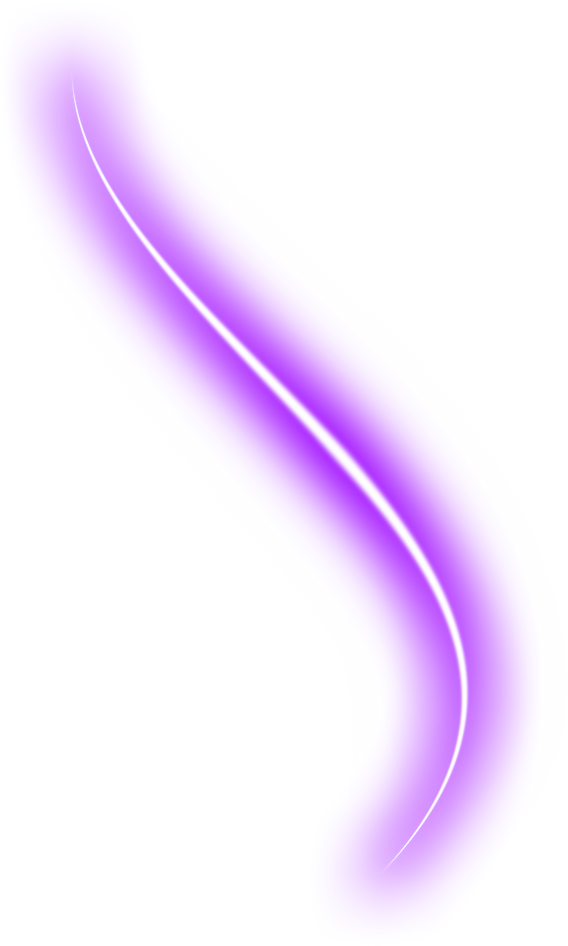 Purple Neon Curve Line